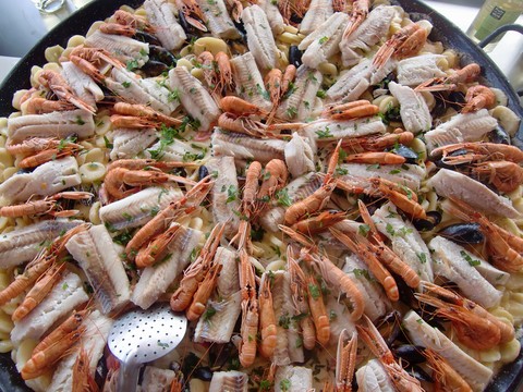 matelote de  la mer la catalane paella